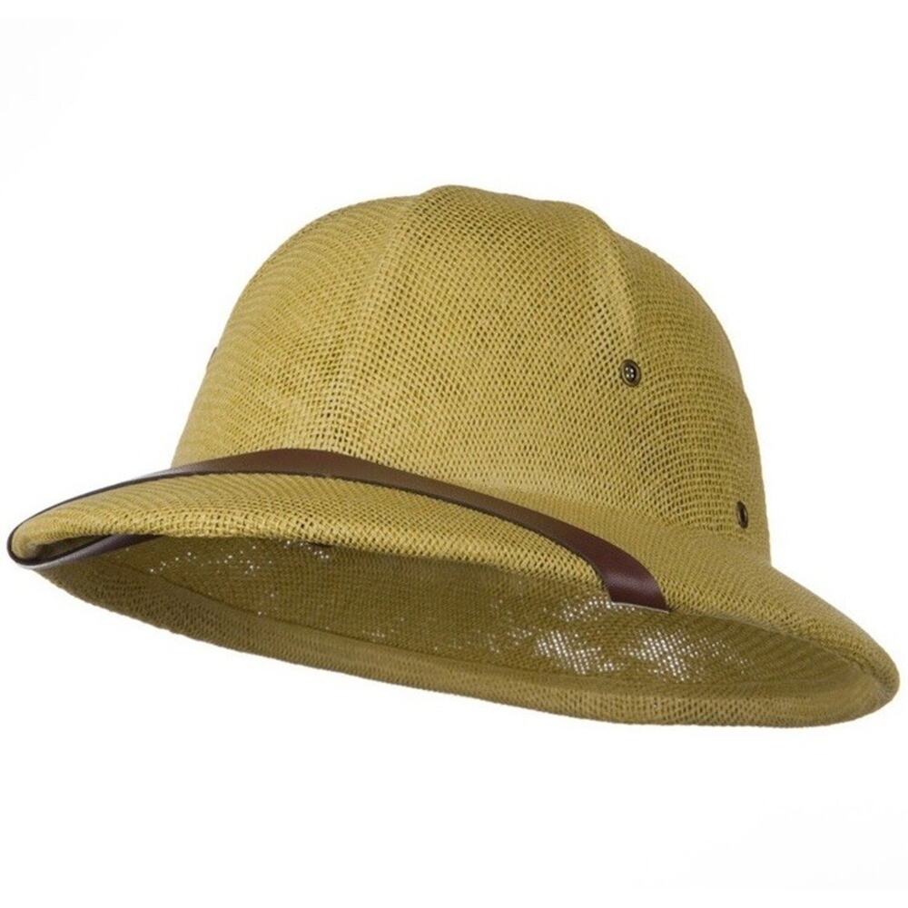 Funny Party Hats Pith Hat Safari Straw Adjustable Helmet Outdoor Jungle Costume
